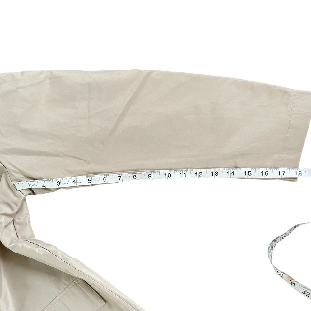 Harry Brown Men's Single Breasted Trench Raincoat Coat in Stone | Size M NEW - Picture 7 of 12